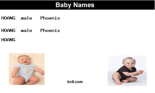 hoang baby names